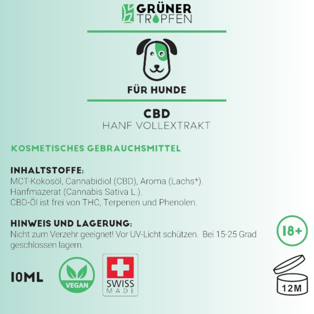 10% CBD Tropfen für Hunde